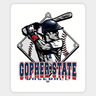 Gopher State Forever Diamond Baseball Magnet